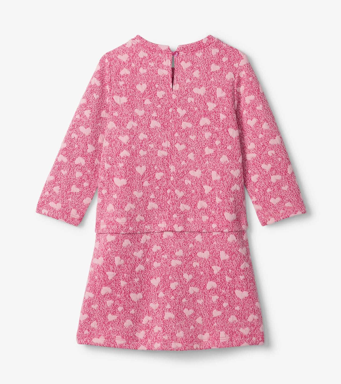 Girls Scattered Hearts Shift Dress