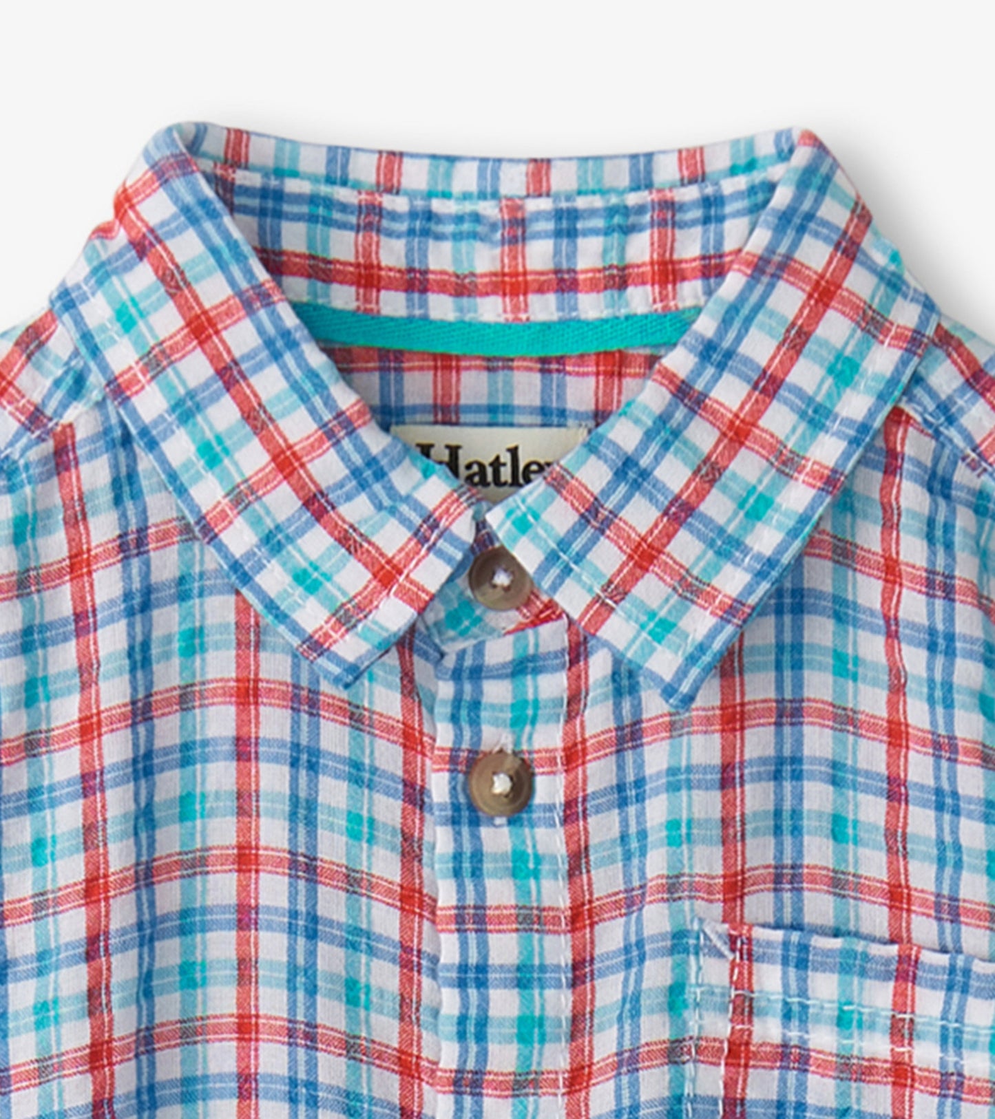 Boys Scuba Check Button Down Shirt