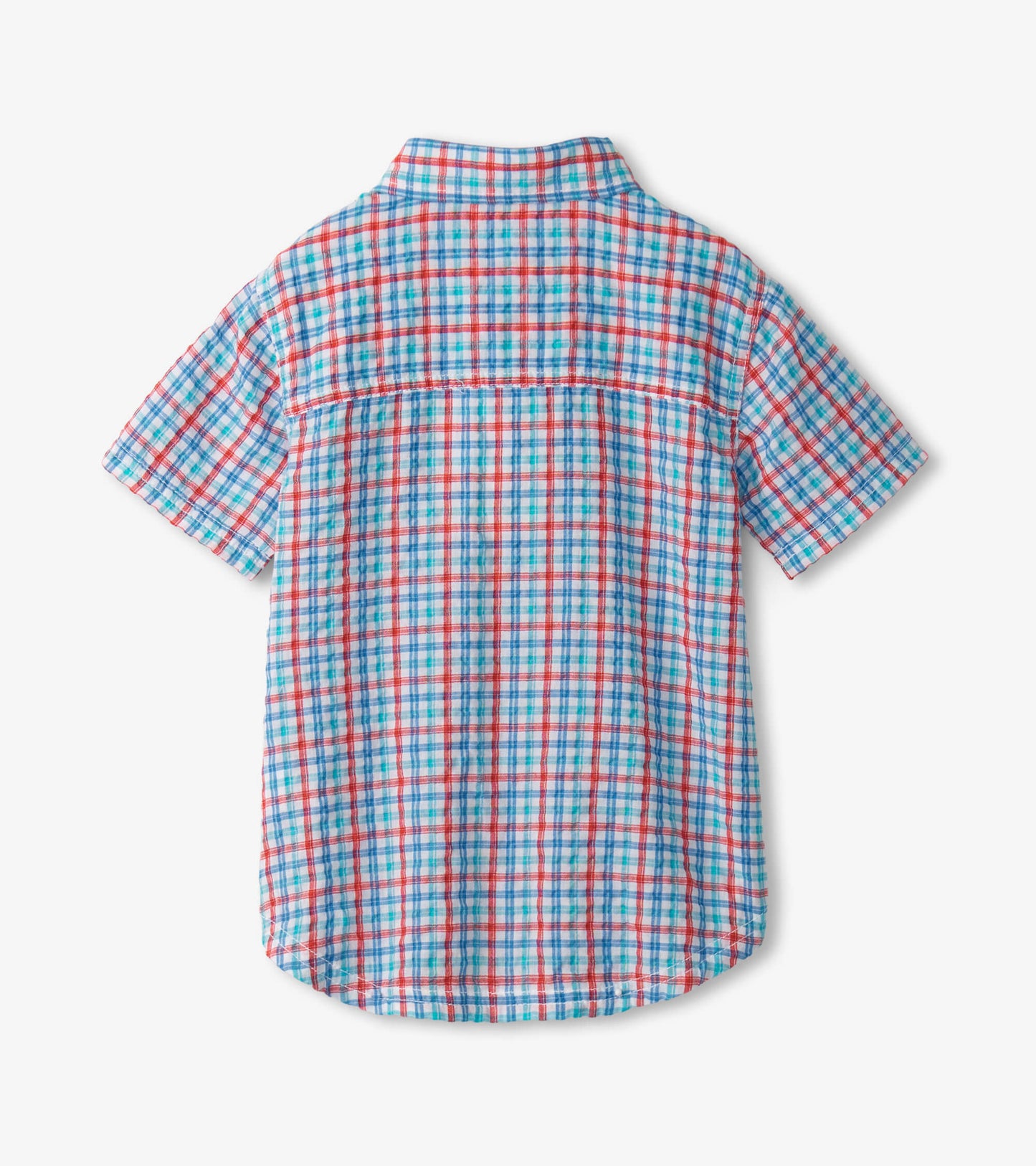 Boys Scuba Check Button Down Shirt