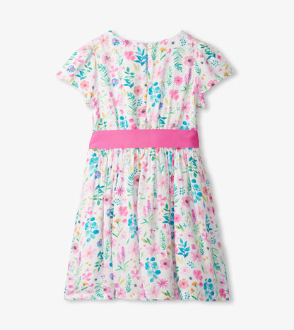 Girls Pressed Flower Garden Dress