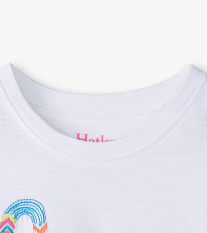 Baby & Toddler Girls Free Spirit White Graphic Tee