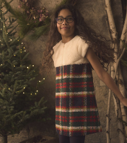 Girls Holiday Plaid Dress