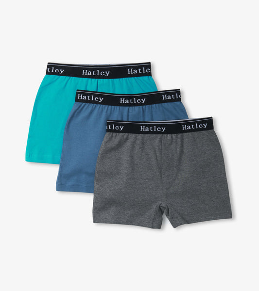 Boys Classic Solids 3 Pack Boxer Briefs