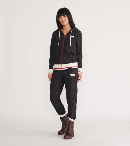 Charcoal Bear Women's Heritage Full Zip Hoodie