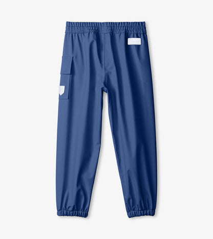 Classic Navy Kids Rain Pants