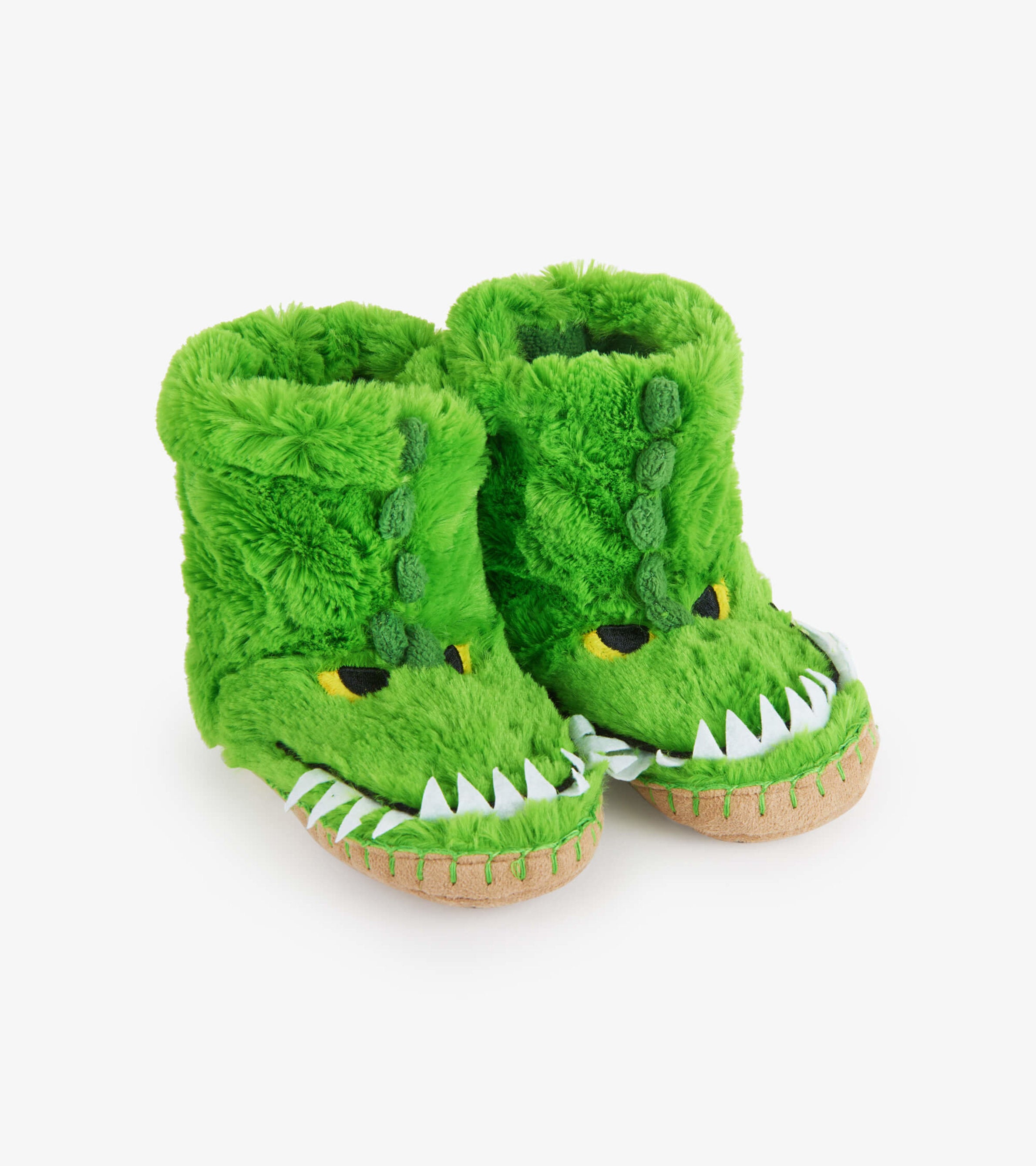 Alagator Slippers Alligator Kids Fuzzy Slouch Slippers