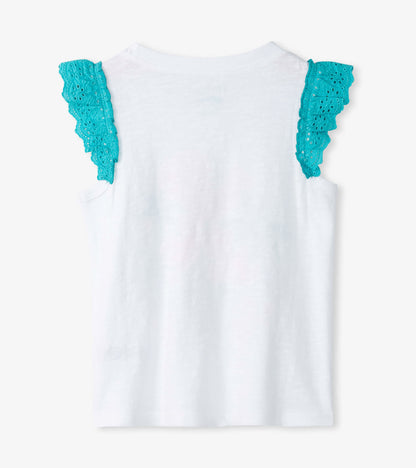 Girls Stay Golden Ruffle Sleeve Tank Top