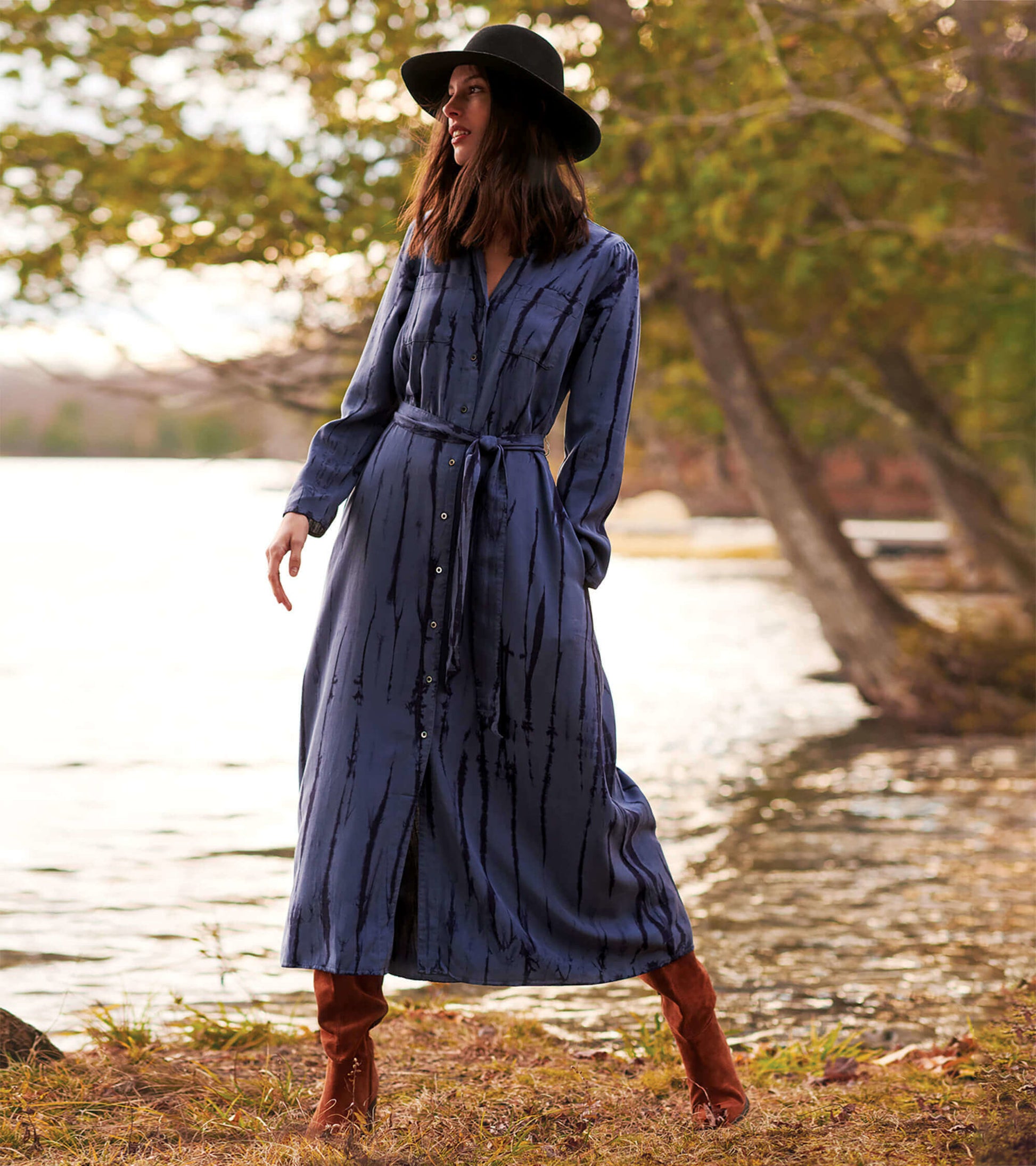 Maxi Shirt Dress - Into the Deep Maxi Shirt Dress - Into the Deep