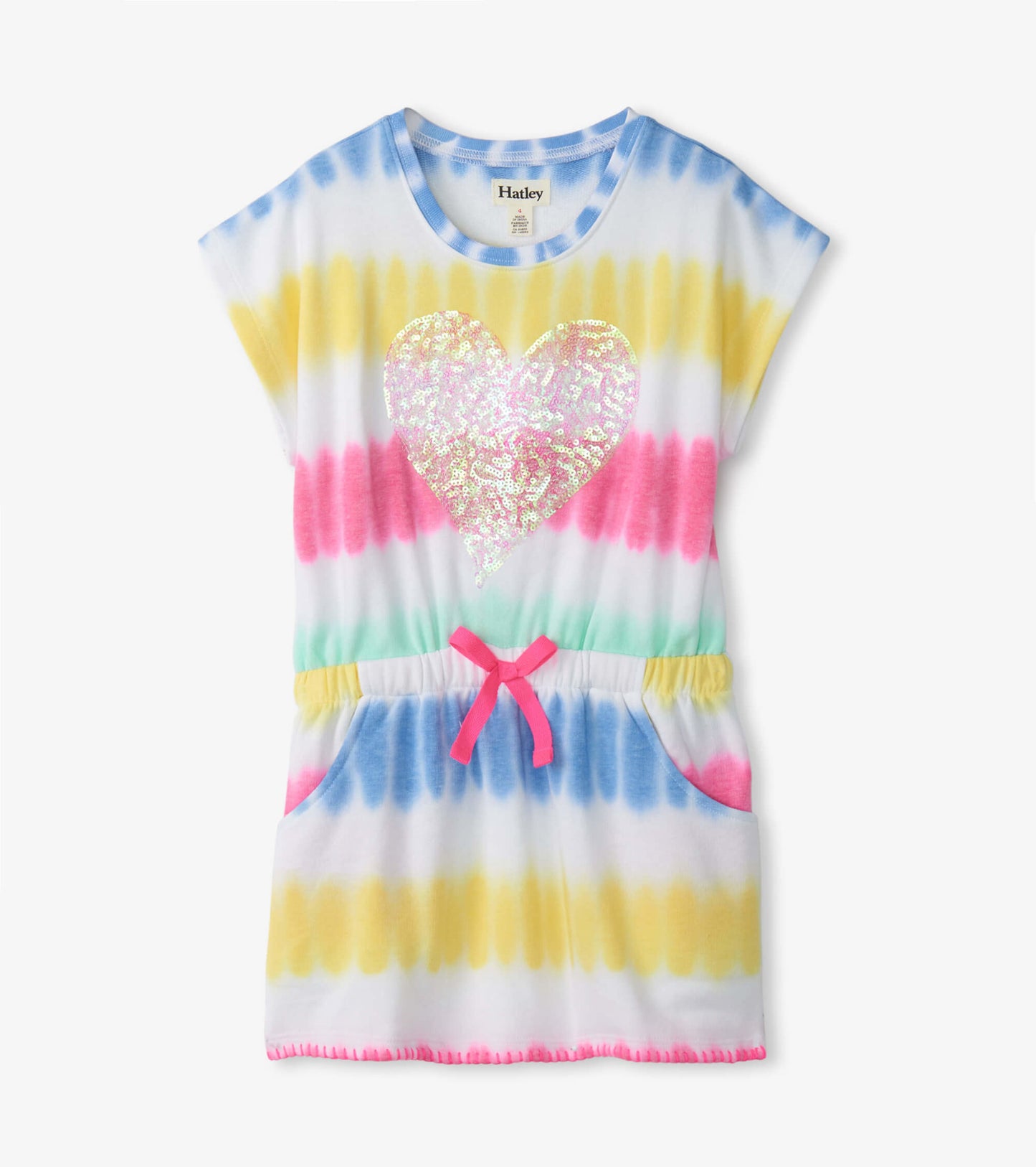 Girls Sunset Tie Dye Pull-On Dress