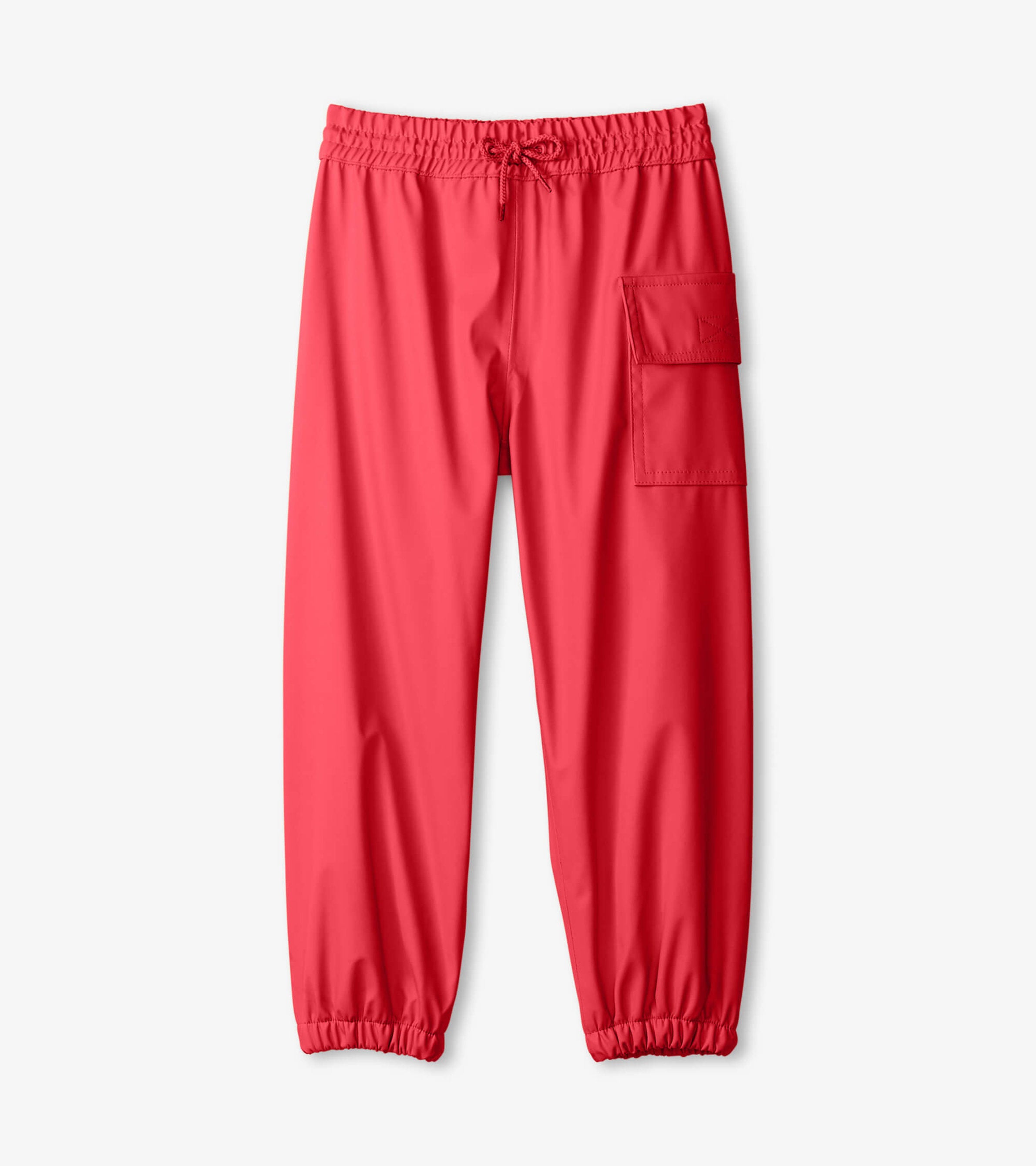 Red Kids Rain Pants