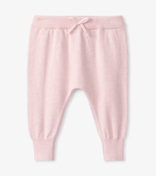 Baby Rose Melange Pull On Sweater Pants