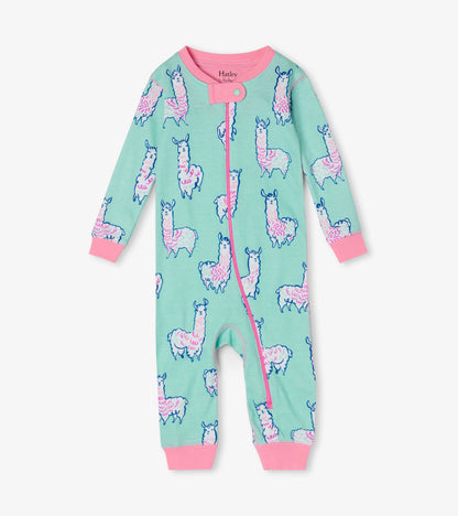 Adorable Alpacas Organic Cotton Baby Sleeper