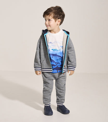 Baby & Toddler Boys Flame Blue Zip-Up Hoodie