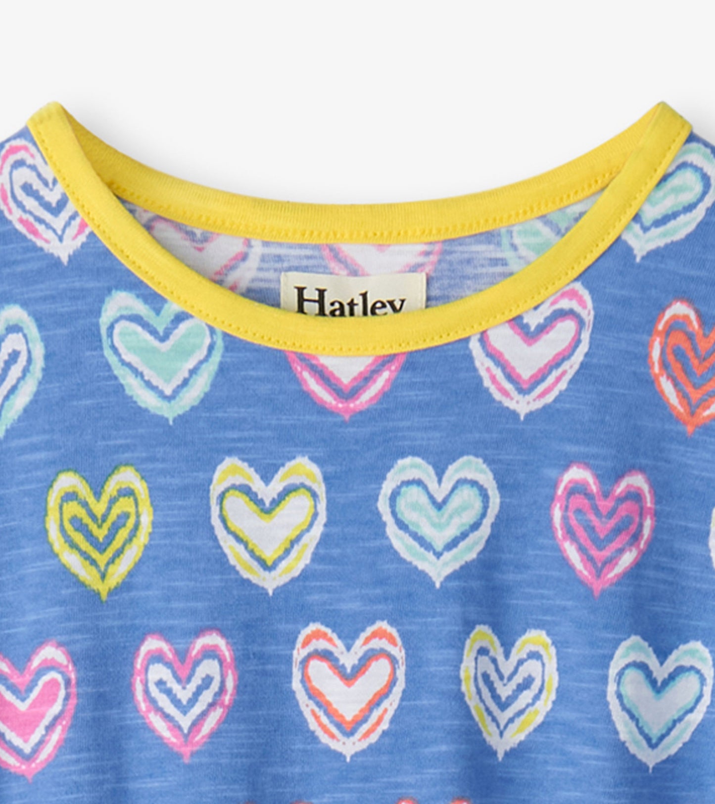 Girls Shibori Hearts Relaxed Dress