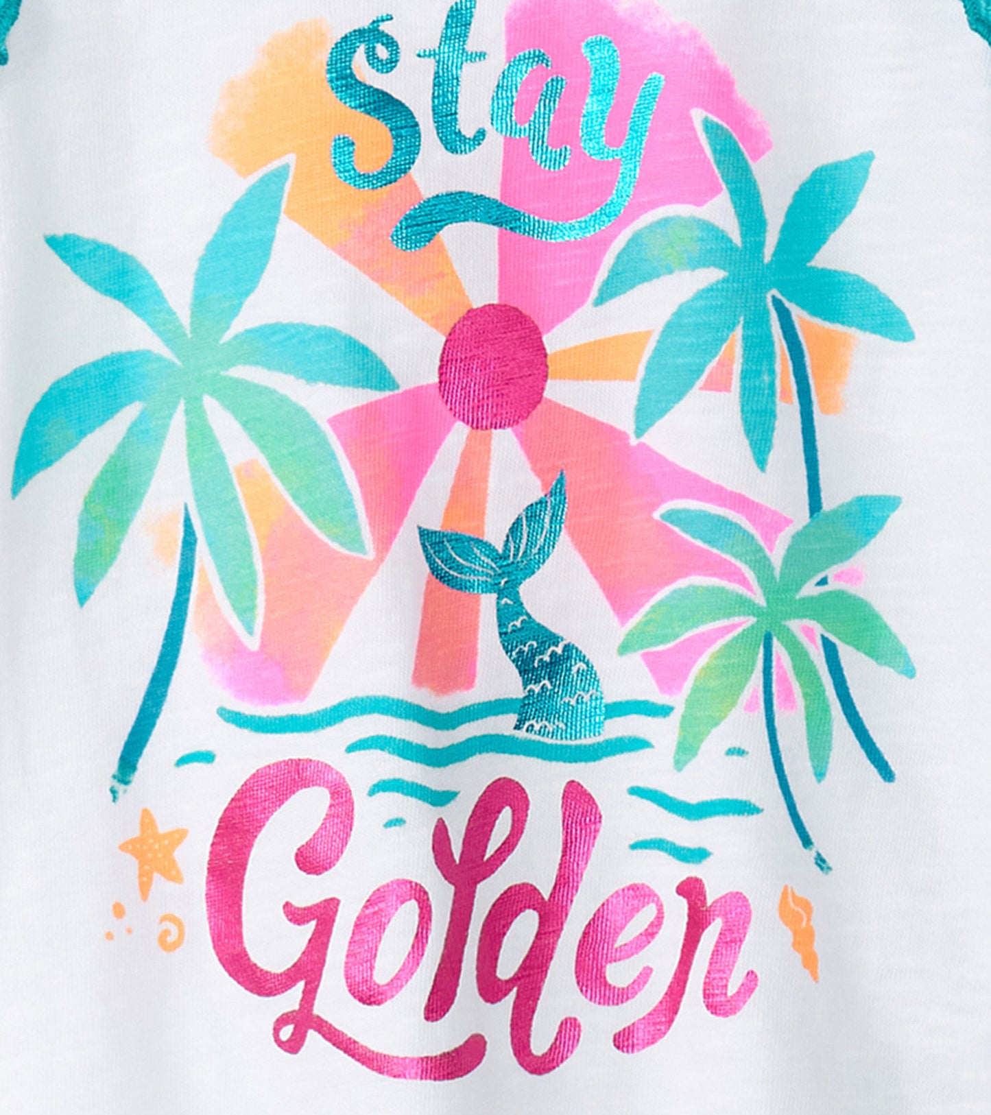 Girls Stay Golden Ruffle Sleeve Tank Top