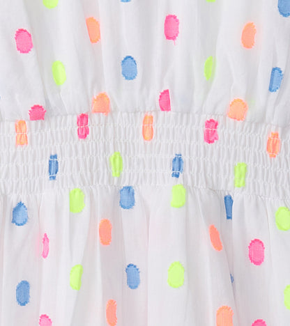 Girls Summer Dots Woven Play Dress