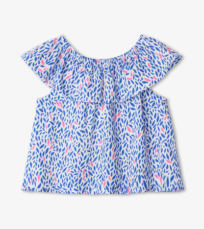 Beachy Dots Baby Flounce Top