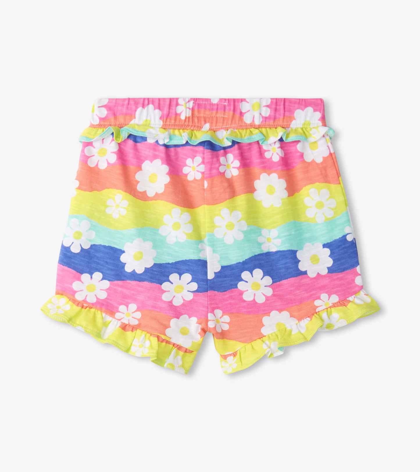 Baby & Toddler Girls Groovy Flowers Ruffle Shorts