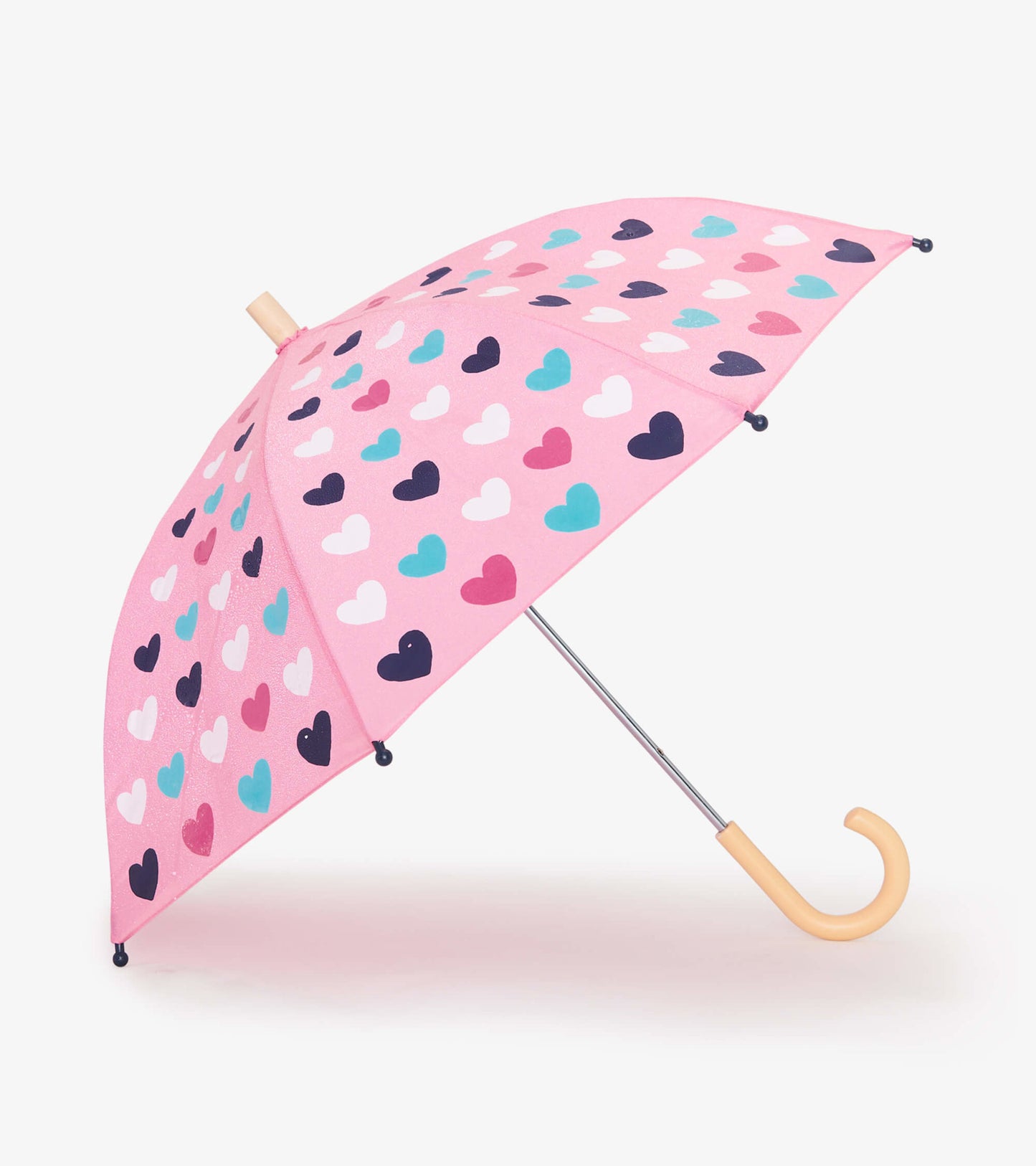 Scattered Hearts Kids Colour Changing Umbrella