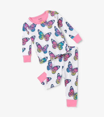 Spring Sky Butterfly Baby Pajama Set