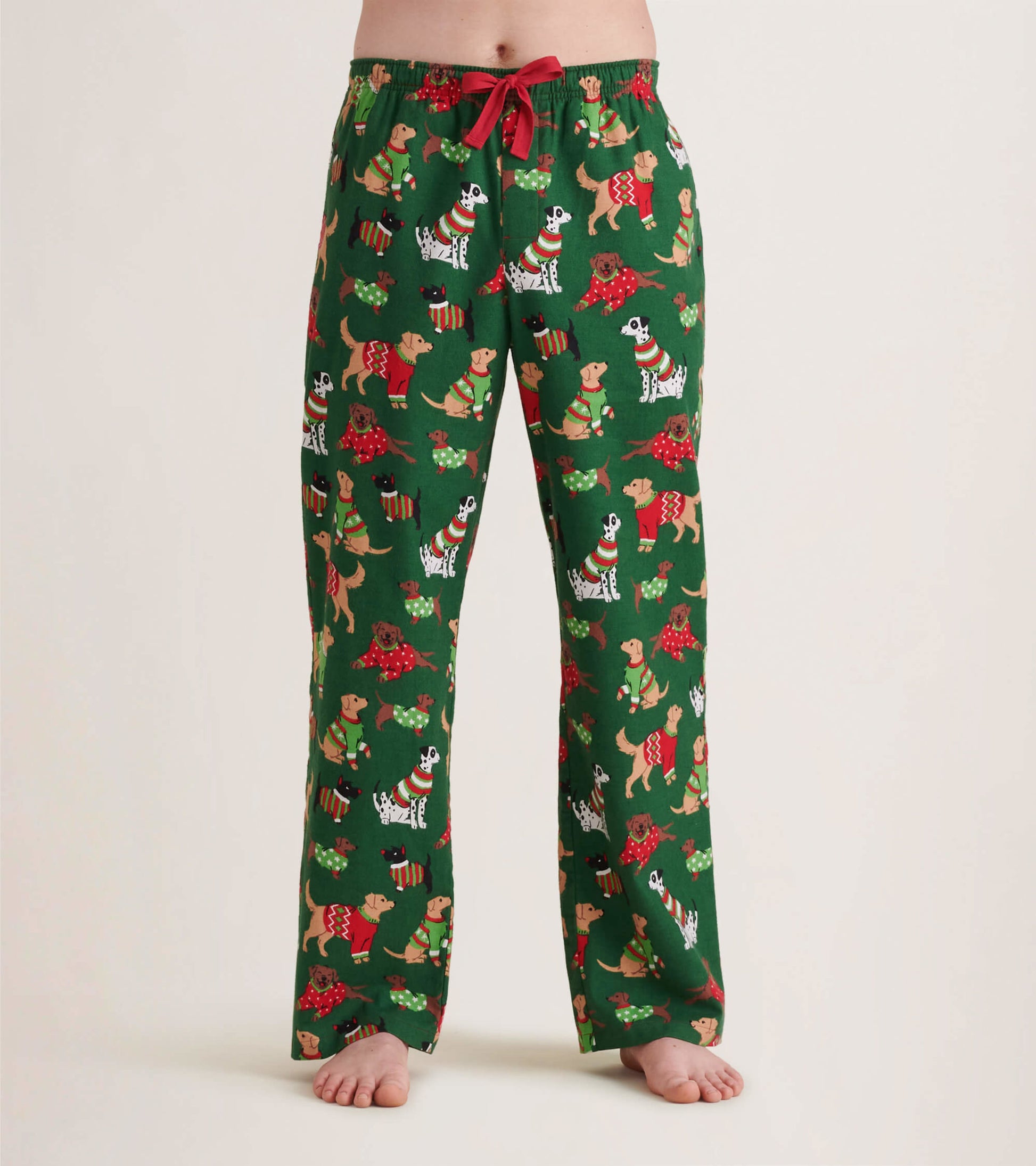 Woofing Christmas Men's Flannel Pajama Pants - Main Image