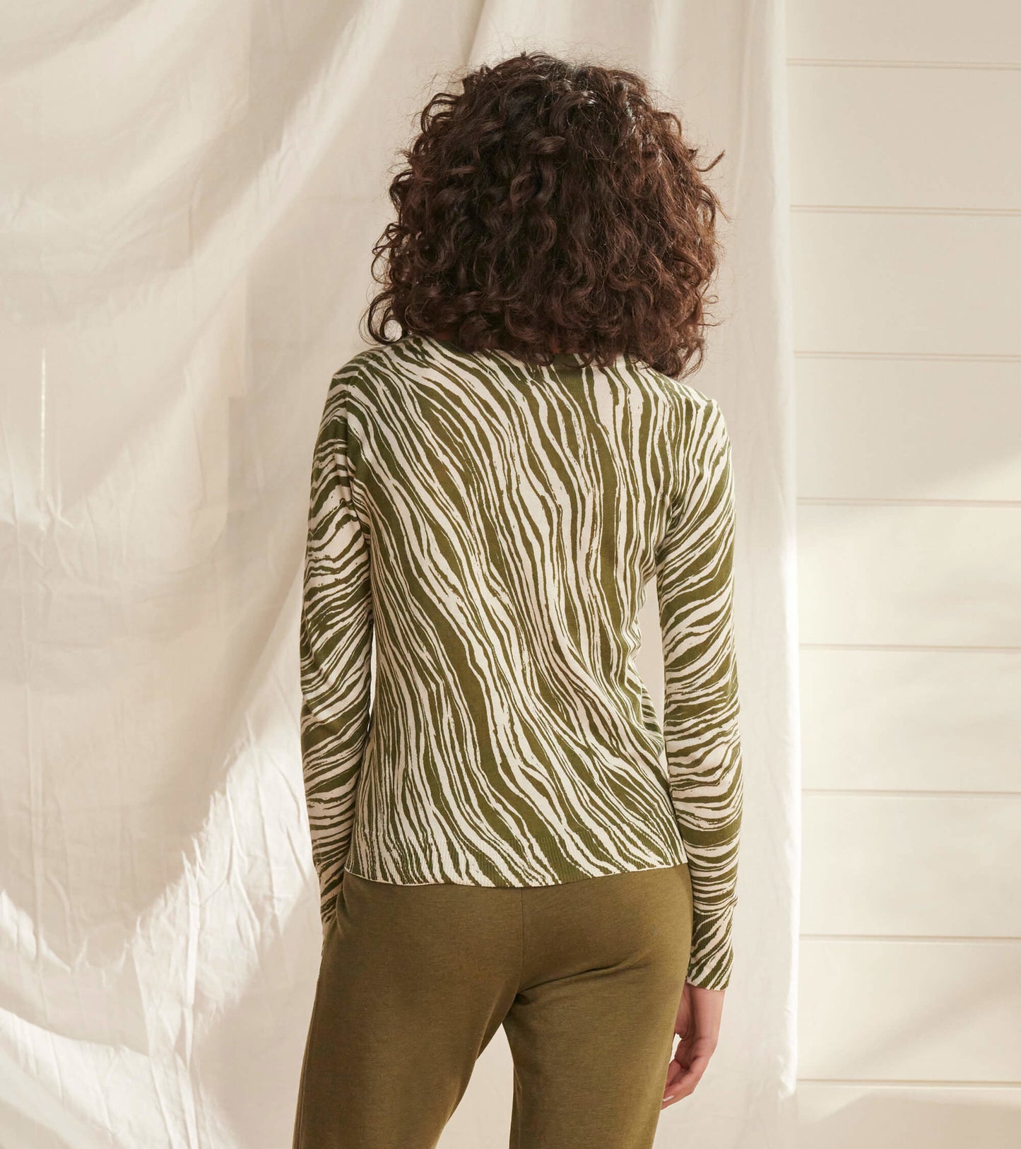 Katie Sweater - Diagonal Moss