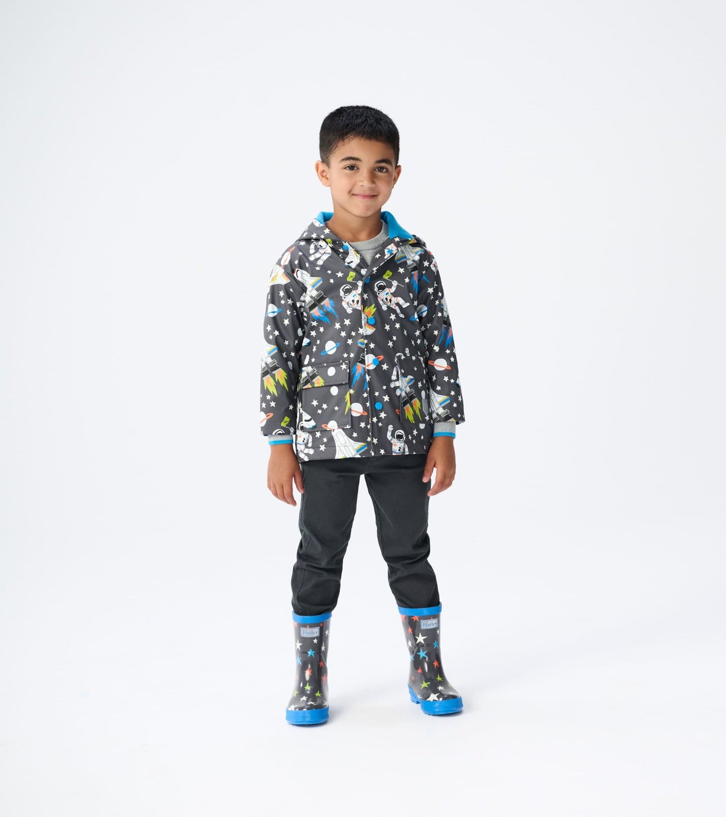 Ombre Stars Shiny Kids Rain Boots