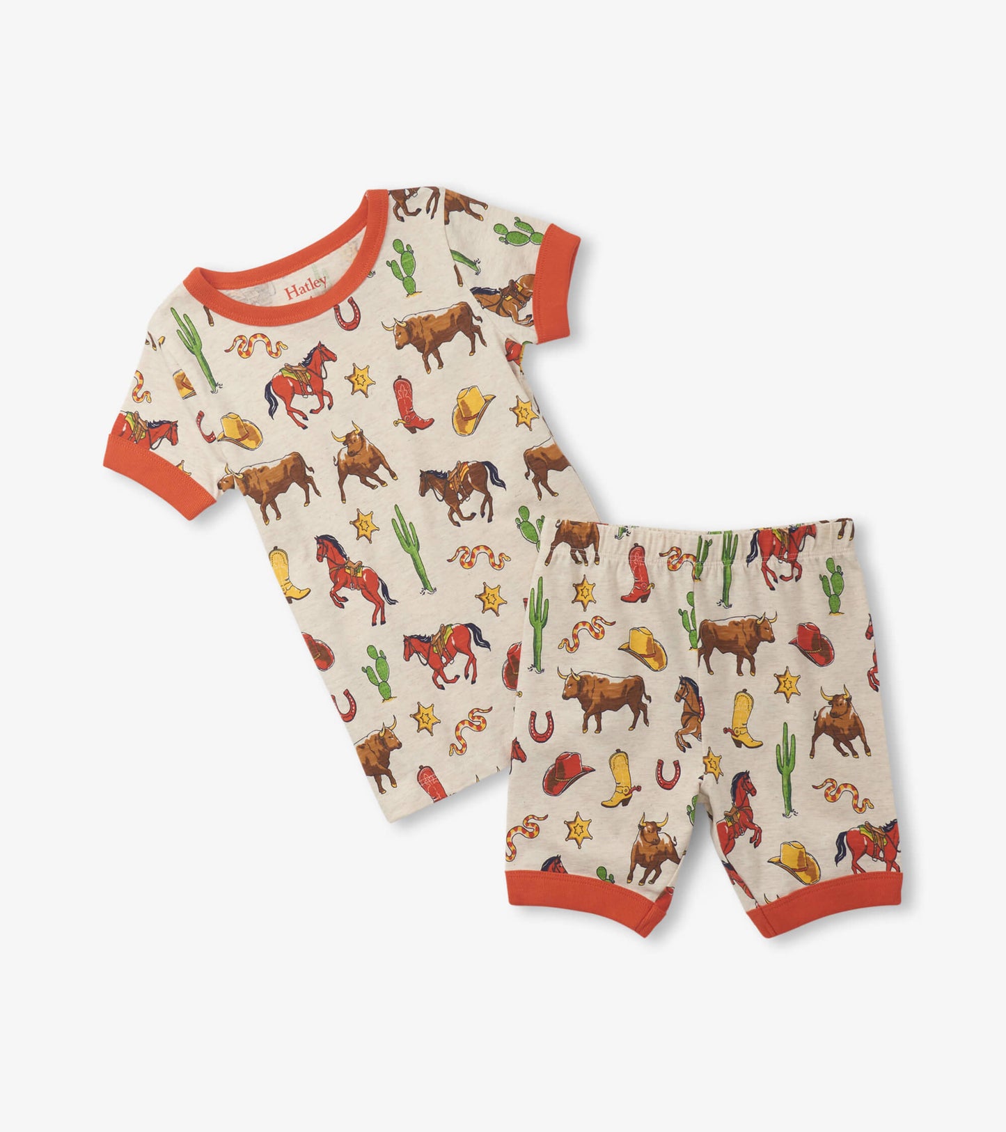 Boys Vintage Rodeo Short Pajama Set