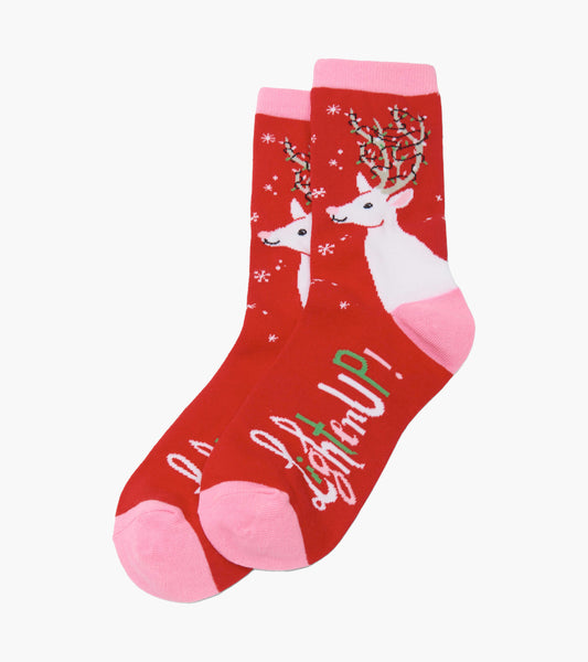 Women's Lighten Up Deer Crew Socks