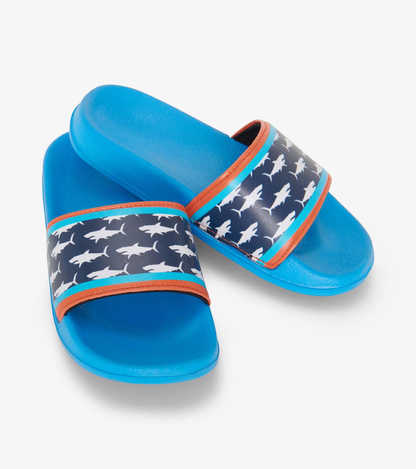 Boys Printed Sharks Slides