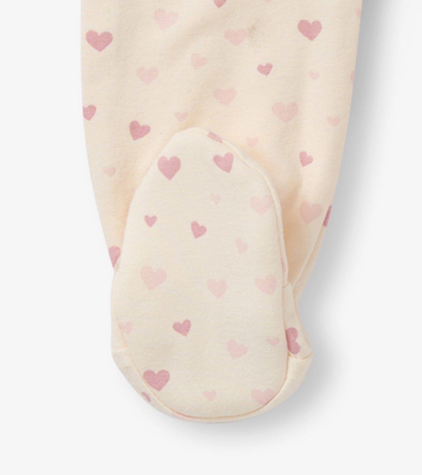 Pretty Hearts Newborn Ruffle Footed Sleeper