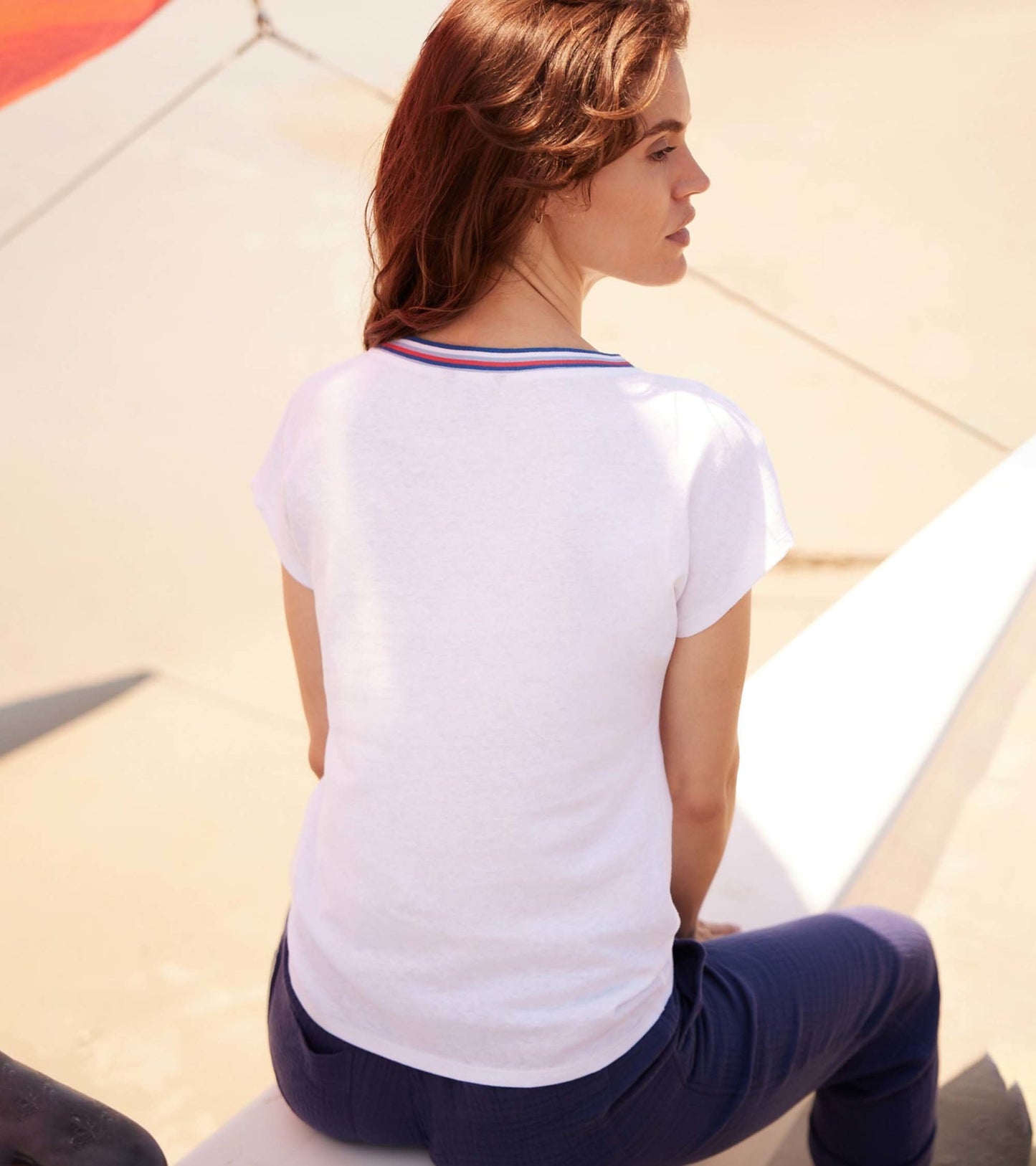 Paxton V-Neck Tee - White