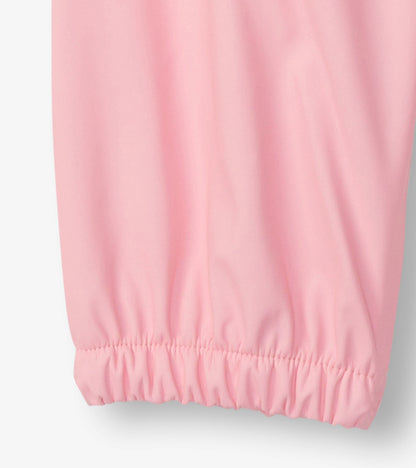 Classic Pink Kids Rain Pants