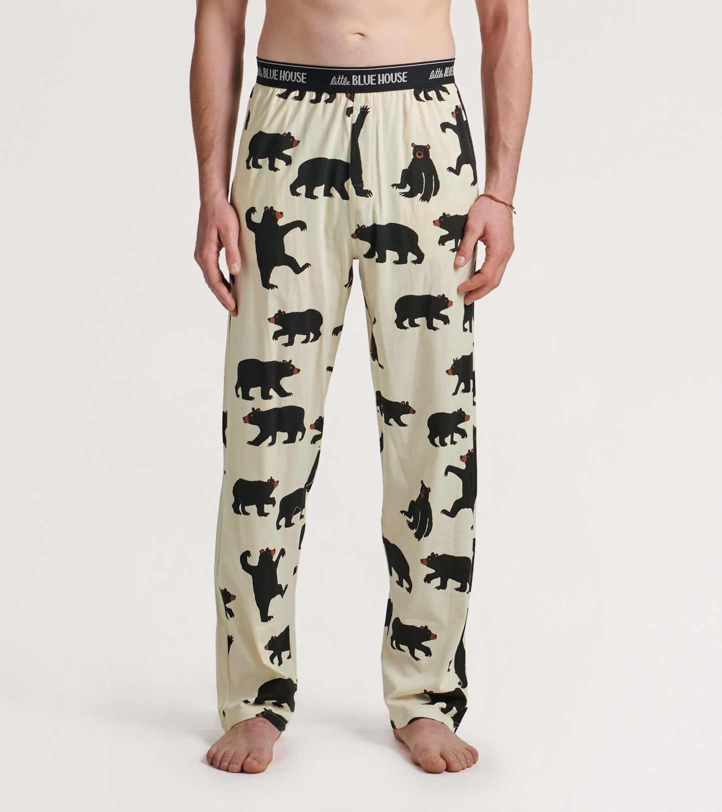 Black Bears Men's Jersey Pajama Pants