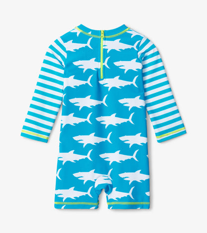 Hungry Sharks Baby One-Piece Rashguard