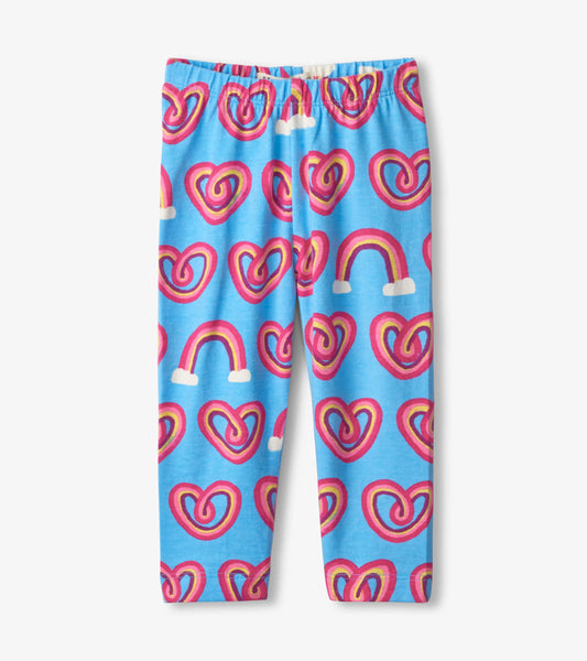 Twisty Rainbow Hearts Baby Leggings