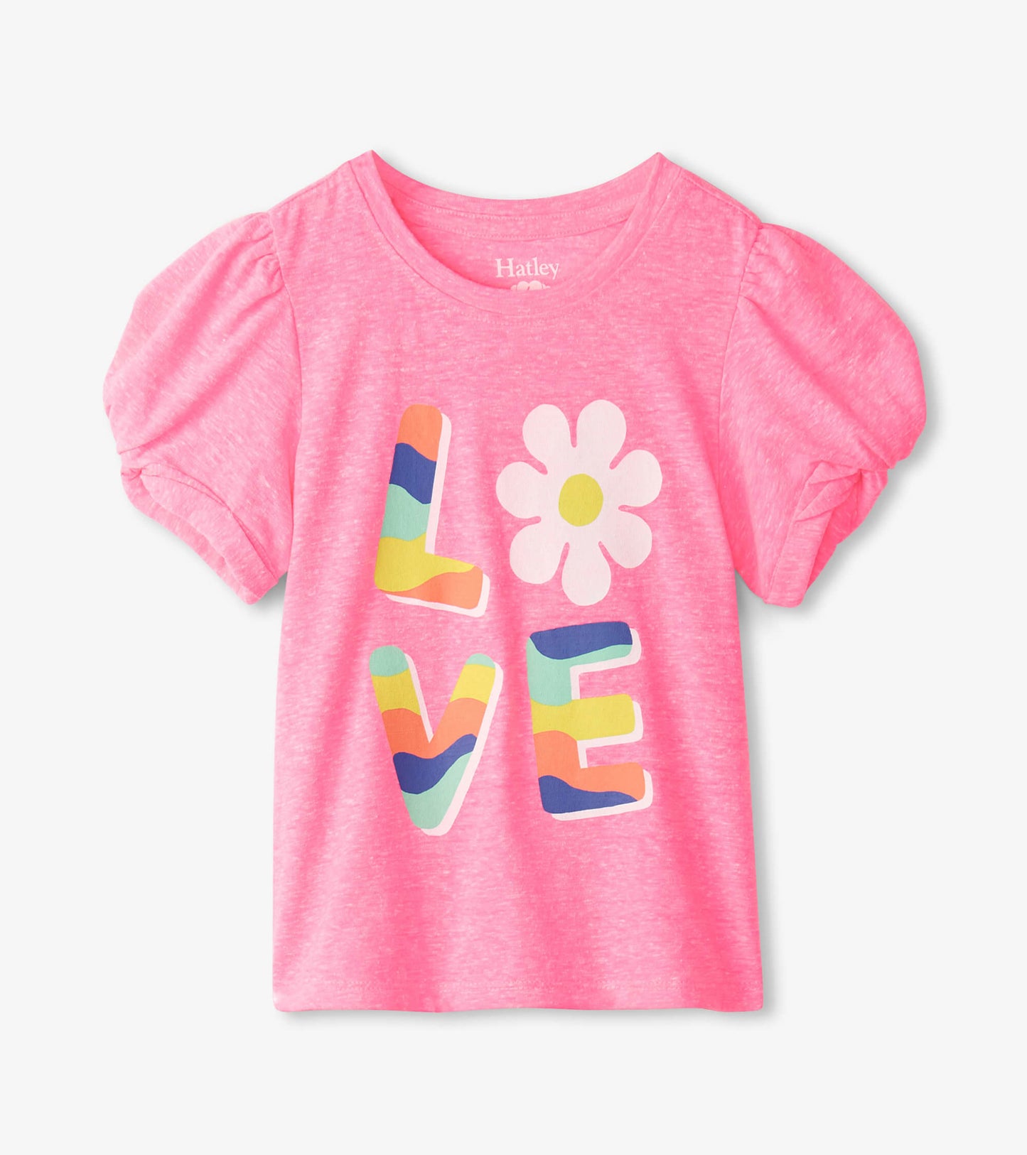 Girls Love Twisted Sleeve Tee