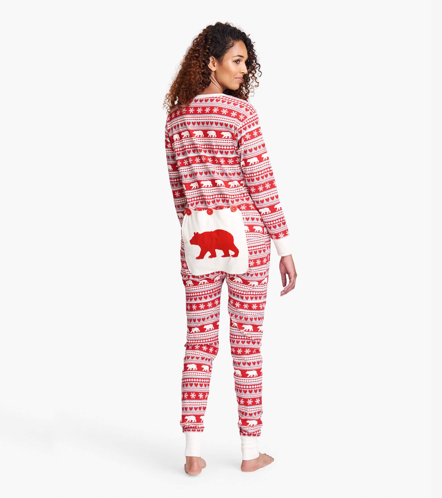 Fair Isle Bear Adult Onesie