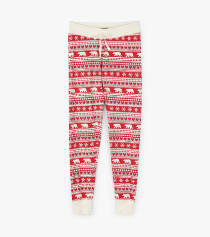 Fair Isle Bear Women's Sleep Leggings