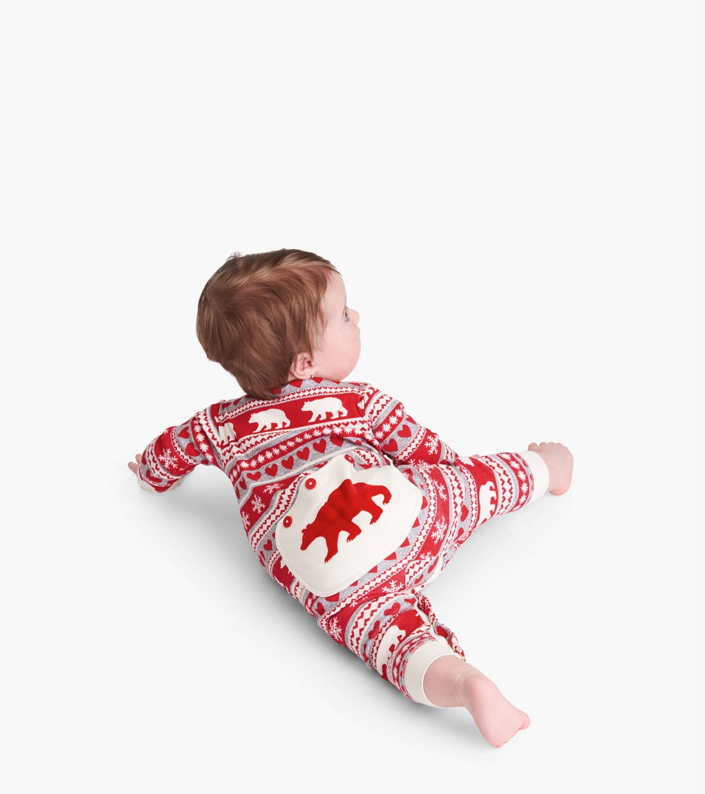 Fair Isle Bear Baby Union Suit