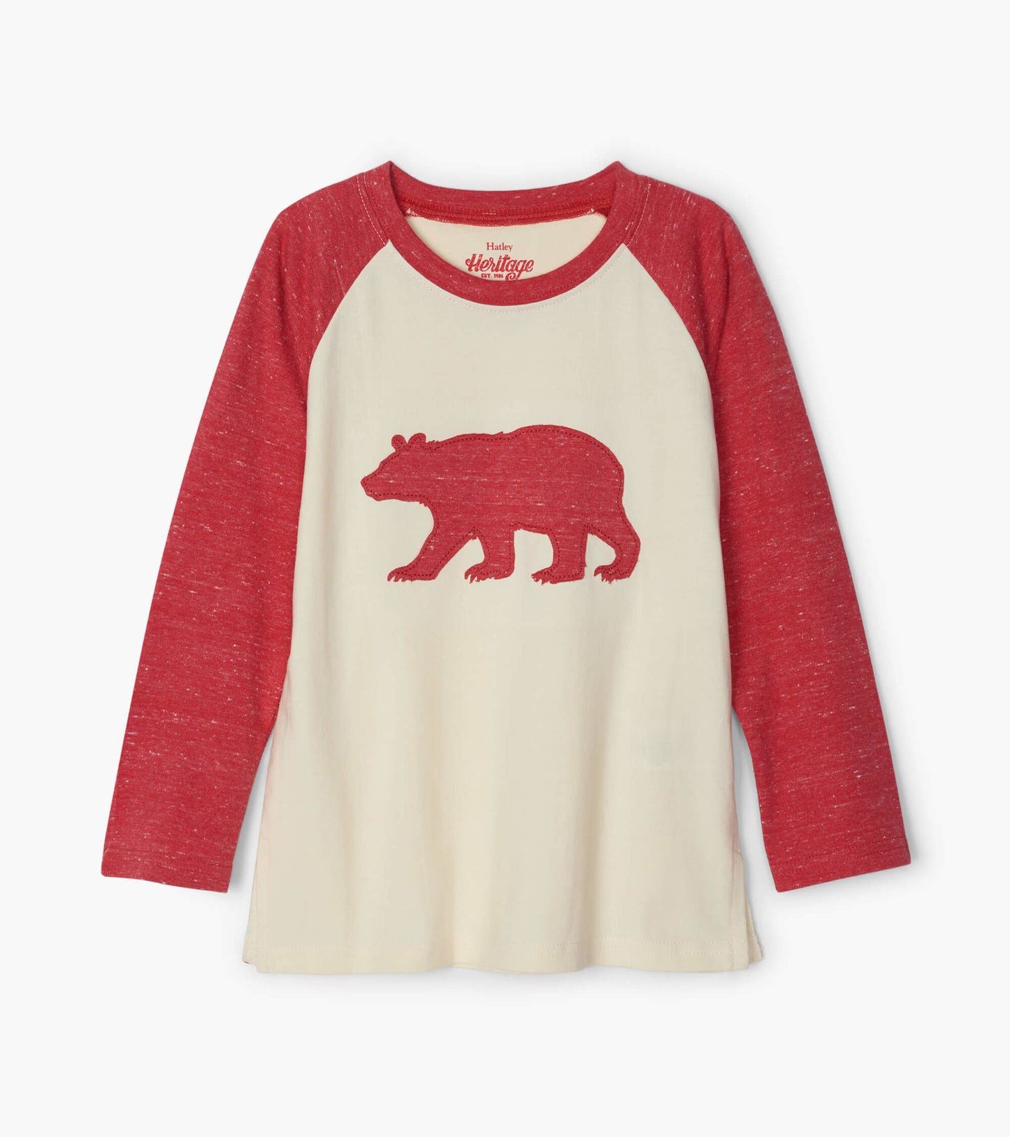 Red Bear Kids Heritage Long Sleeve Raglan Tee