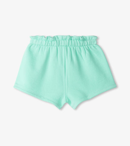 Baby & Toddler Girls Ice Green Paper Bag Shorts