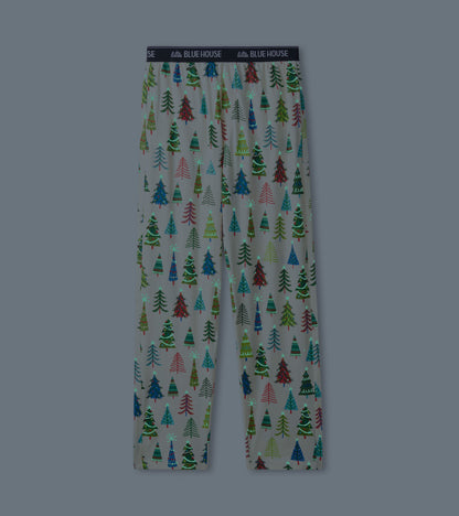 Men's Christmas Trees Jersey Pajama Pants