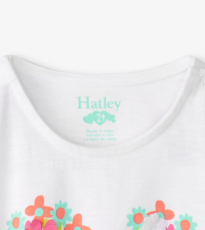 Baby & Toddler Girls Chiffon Heart Snap Button Shirt