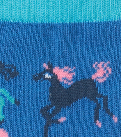 Kids Prancing Horses Crew Socks