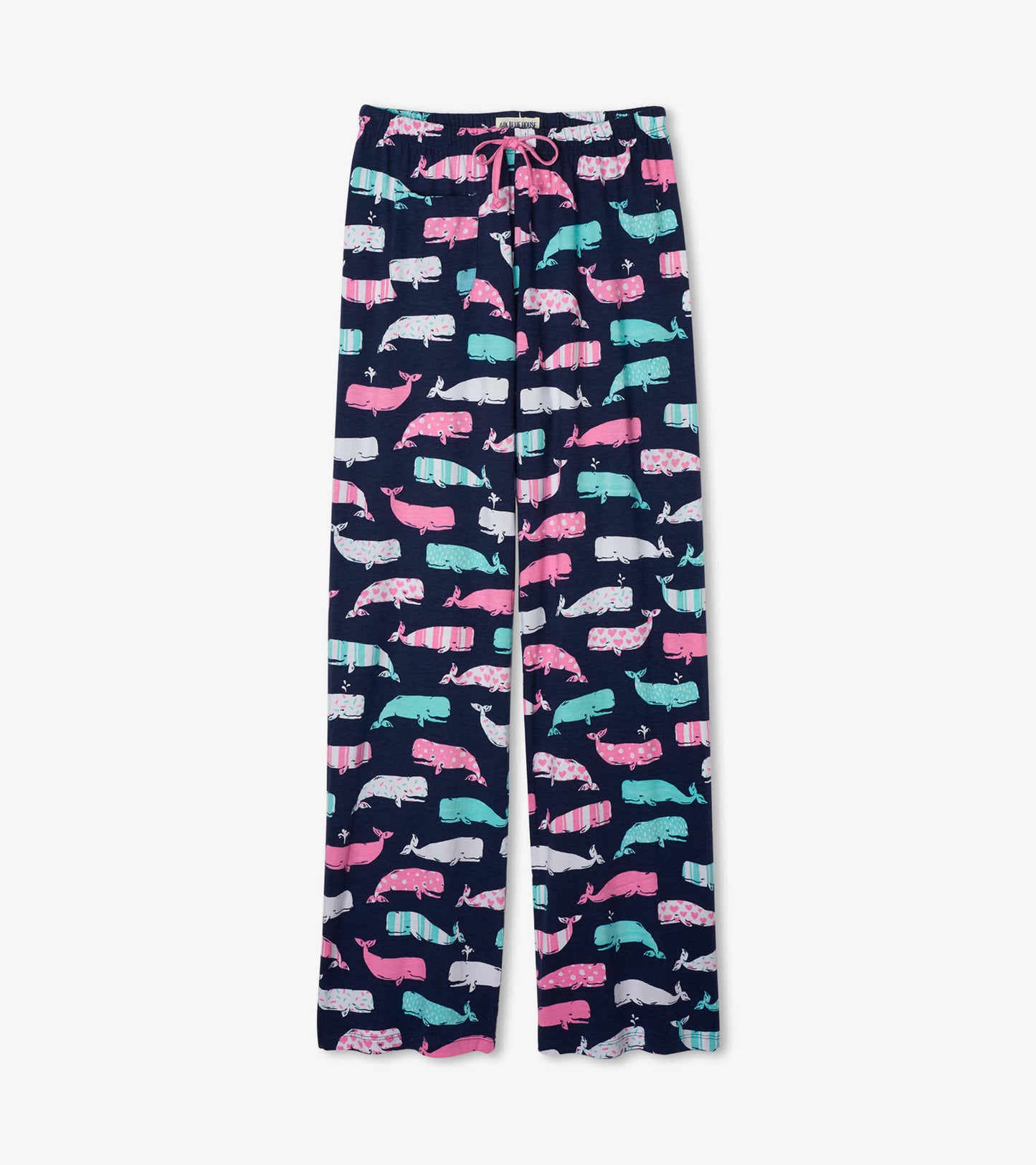 Nautical Whales Women's Jersey Pajama Pants