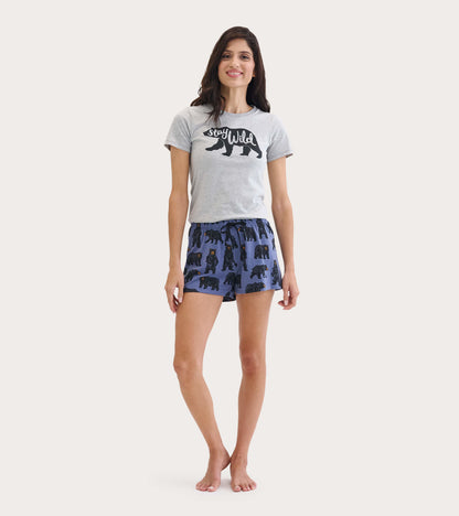 Wild Bears Women's Sleep Shorts