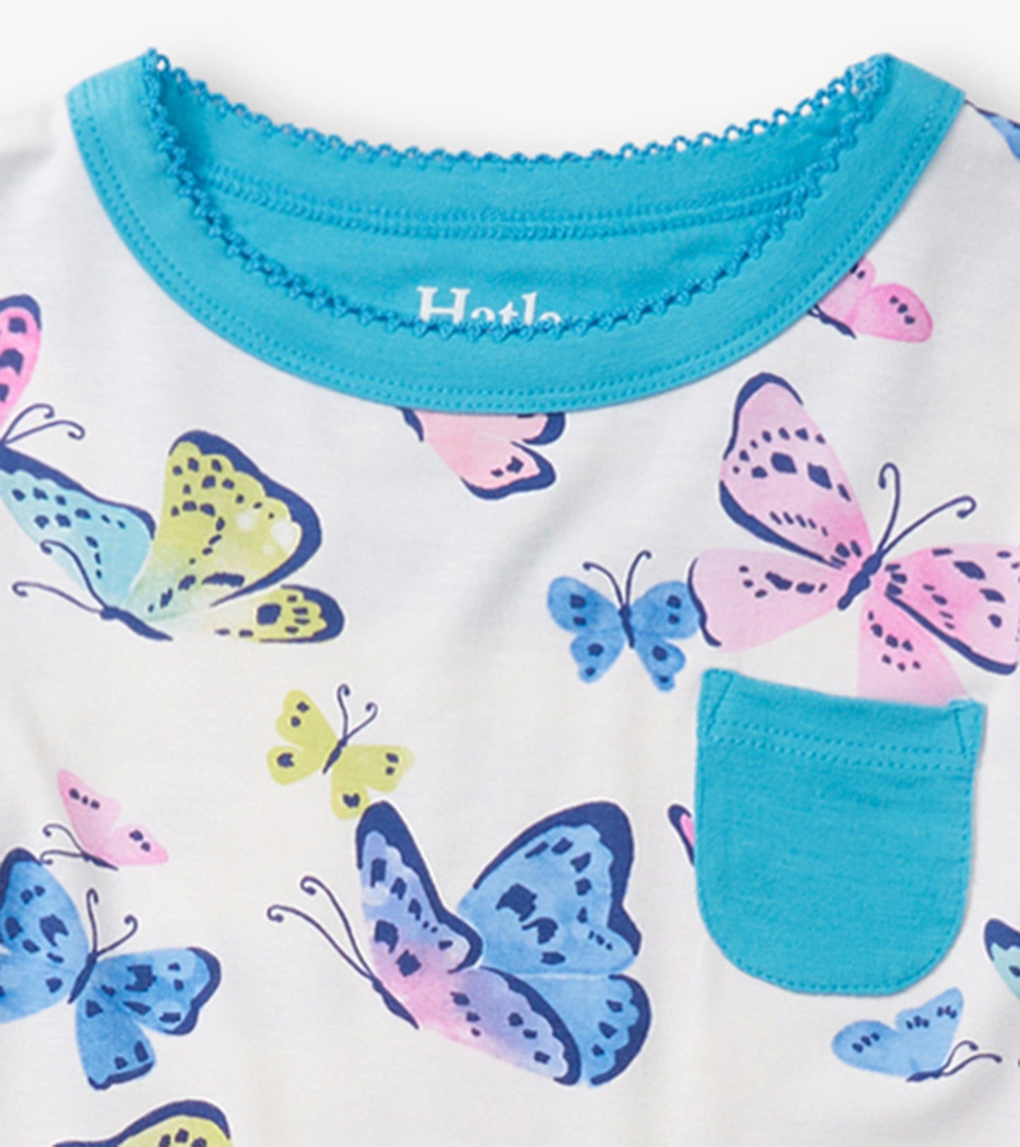 Girls Big Butterflies Bamboo Pajama Set