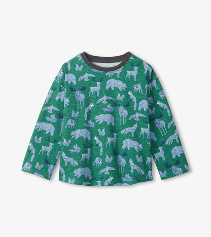 Forest Animals Long Sleeve T-Shirt