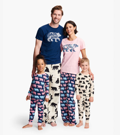 Black Bears Kids Pajama Set